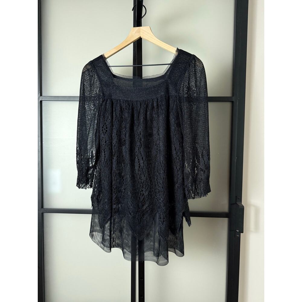 Vintage Anna Sui Mini Dress Tunic Size Small